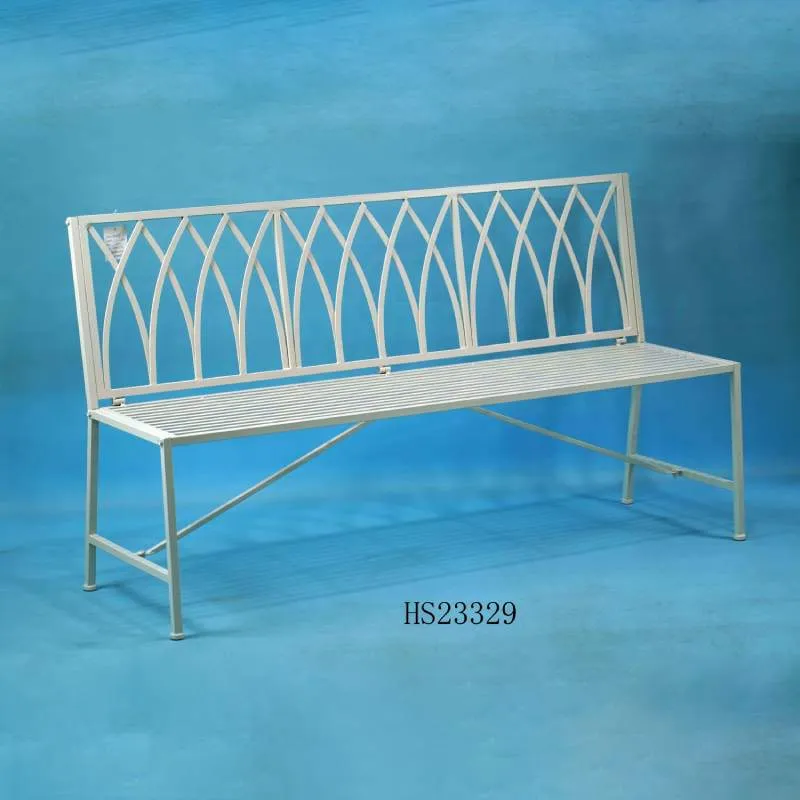 3-miestna kovová záhradná lavička